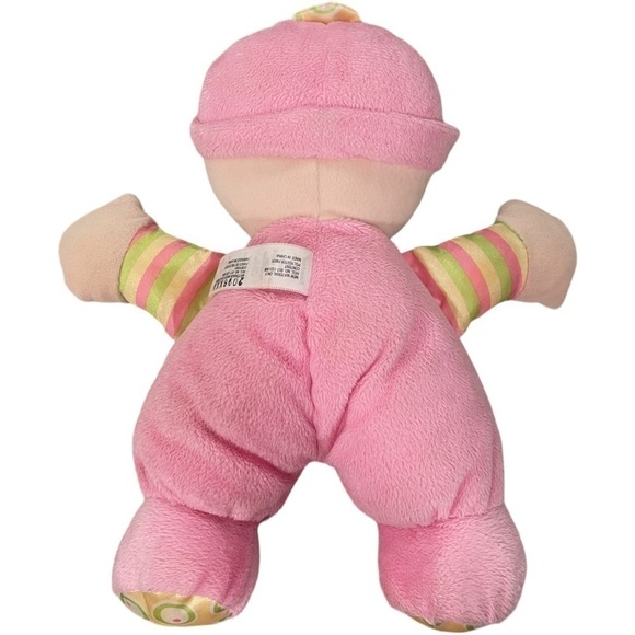 FISHER Price Babys My First Doll Pink 10” Plush Baby Rattle Security Lovey 2008 - Picture 2 of 6